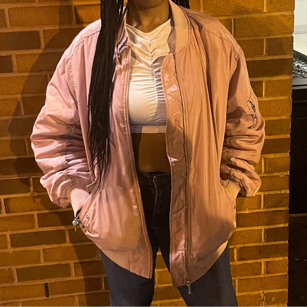 Pink Bomber Coat